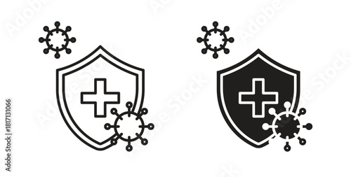 Immune system icon isolated vector Illustration. Vector pictogram for web and app