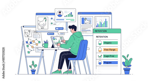 Analyzing Egg Production Data: A Comprehensive Review of Retention and Quality Metrics