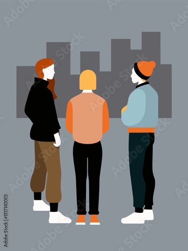 Teenage Girls Encountering Urban Conflict and Disagreement