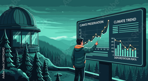 Climate Data Visualization: Analyzing Preservation Trends Near Observatory
