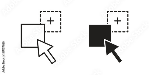 Drag and drop icon for web and app. vector illustration eps