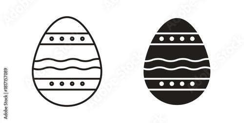 Easter eggs icon for web and app. vector illustration eps