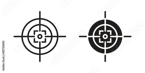 Gun target icon for web and app. vector illustration eps
