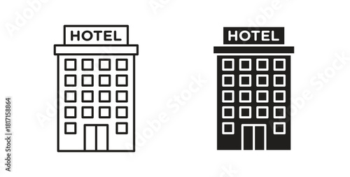 hotel icon for web and app. vector illustration eps