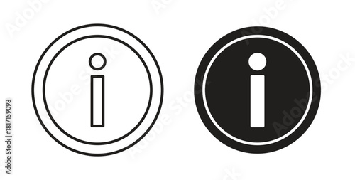 Info icon for web and app. vector illustration eps