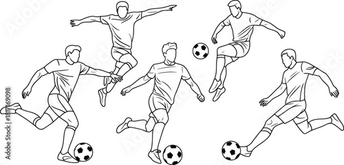 A Dynamic Display of Soccer Players in Action: Kicking, Passing, and Scoring on the Field