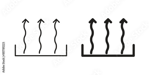 Heat icon concept set. Simple icon collection