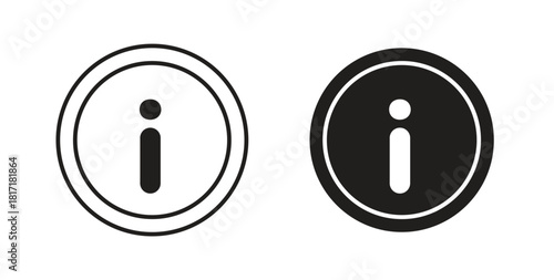 Information icon concept set. Simple icon collection
