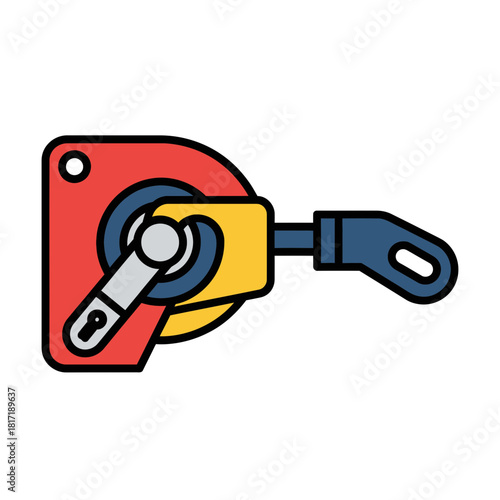Rotary switch with lock for electrical isolation and machinery safety operations