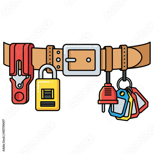 Group lockout device with multiple padlocks attached for team-based safety lockout operations