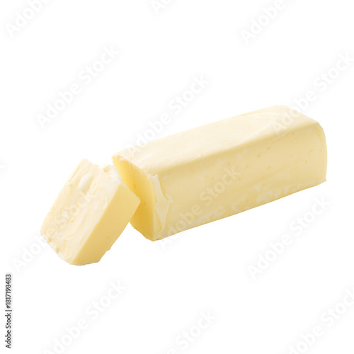 Creamy Butter Block Ready for Cooking and Baking in the Kitchen