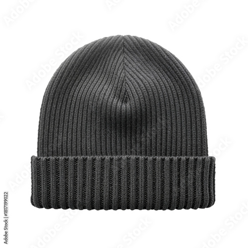 Warm Gray Beanie Hat With Unique Design for Winter Style and Comfort