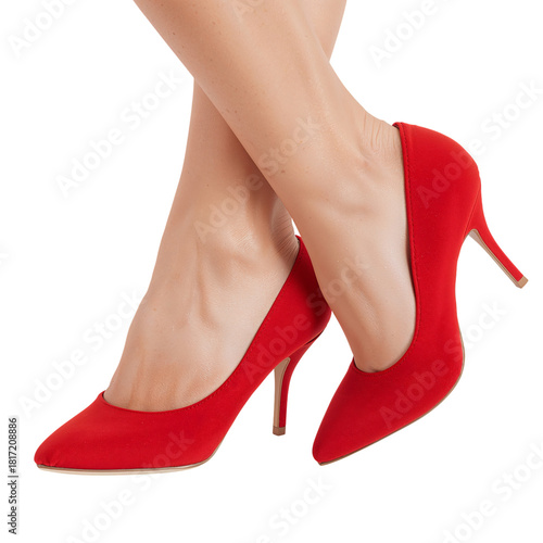 Red High Heels Showcase Modern Style and Elegance for Fashionable Outfits