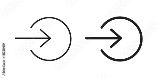 Enter icon flat and stroke collection for ui ux work.