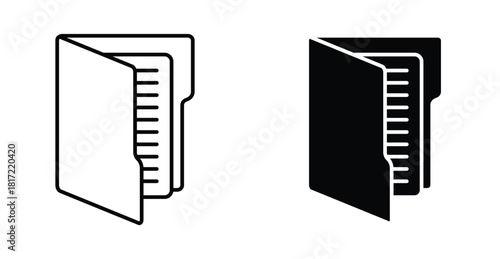 Folder icon graphic design. Vector icon illustrations