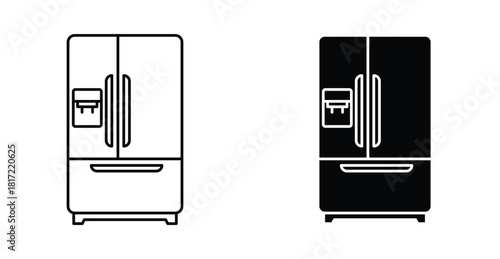 Fridge icon graphic design. Vector icon illustrations