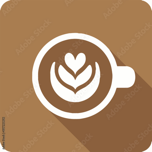 Coffee with milk colorful stock illustration vector