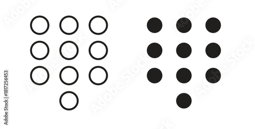 Keypad icon simple vectors in black, suitable for projects