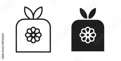 Furoshiki icon. filled flat sign for mobile concept and web design