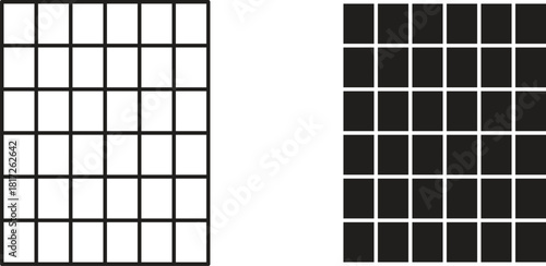 Grid icon. filled flat sign for mobile concept and web design