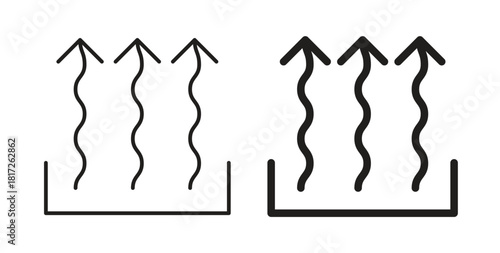 Heat icon. filled flat sign for mobile concept and web design