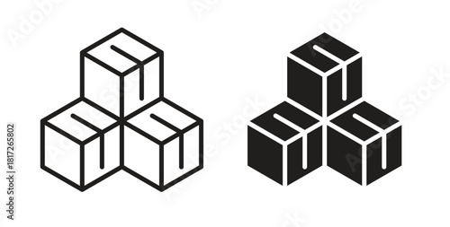 Inventory icon. filled flat sign for mobile concept and web design