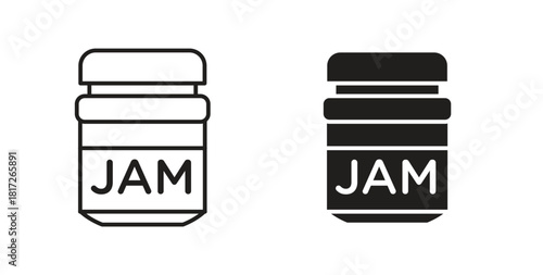 Jam icon. filled flat sign for mobile concept and web design
