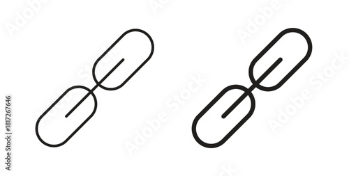 Link icon. filled flat sign for mobile concept and web design