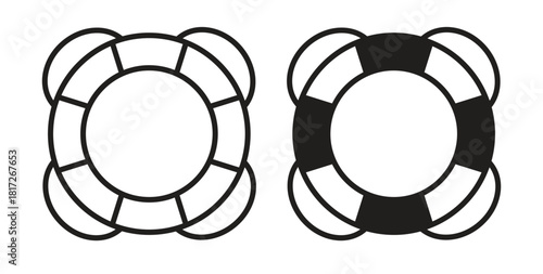Life buoy icon. filled flat sign for mobile concept and web design
