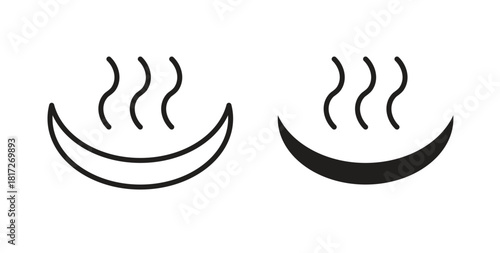 Onsen icon. filled flat sign for mobile concept and web design