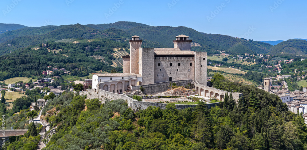 Obraz premium Rocca Albornoziana - Spoleto, Italy