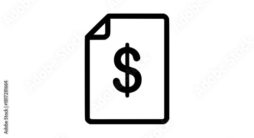 Payroll black white icon
