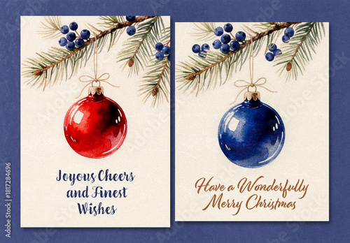 Classic Holiday Invitation Template Set