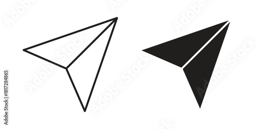 Navigation icon with line and silhouette versions.