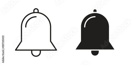 Notification icon in line design. Simple icon vector