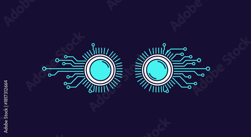 Abstract Digital Artwork Depicting Circuitry and Technological Innovation Concepts