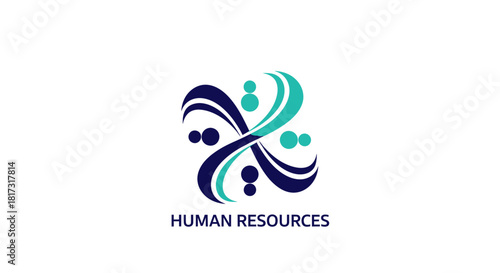 Abstract Elegant Human Resources Logo Design Best For Corporate Branding Ideas
