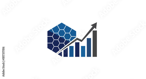 Abstract Financial Growth Concept Representing Business and Technological Progress