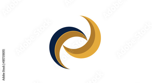 Abstract Elegant Symbol Representing Harmony, Balance and Modern Professionalism