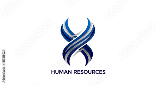 Abstract Elegant Symbol Representing Human Resources Department And Its Core Values