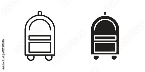 Hotel service icon on white background. Stock vector icon