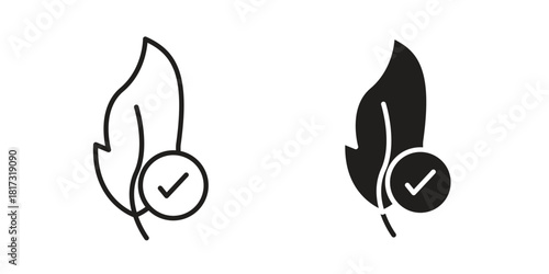 Hypoallergenic tested icon on white background. Stock vector icon