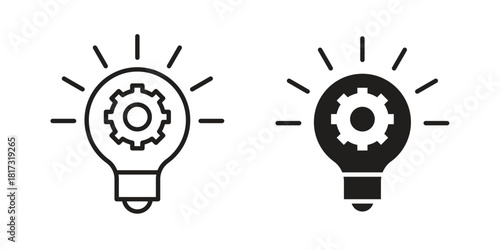 Innovation icon on white background. Stock vector icon