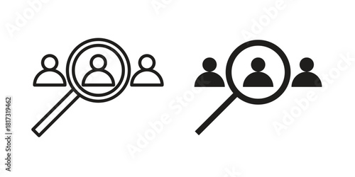 Job vacancy icon on white background. Stock vector icon