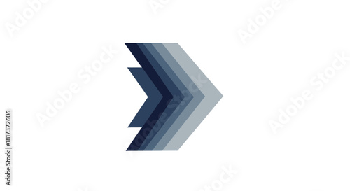 Abstract Geometric Arrow Design Symbolizing Progress, Direction, and Modern Concepts