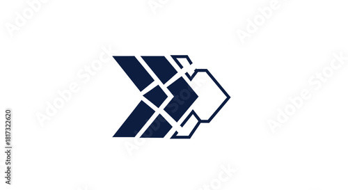 Abstract Geometric Arrow Design Symbolizing Progress, Direction, And Innovation Elegantly Presented