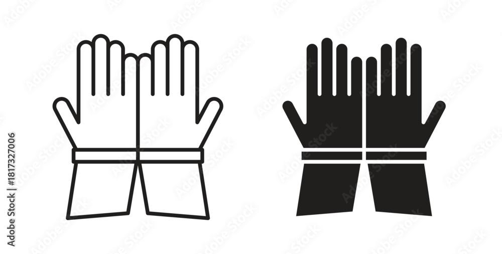 Fototapeta premium Philanthropy icons, vector symbols. filled flat sign