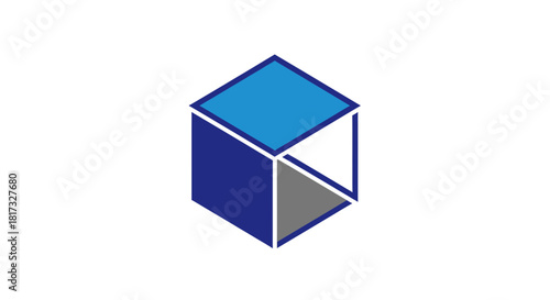 Abstract Geometric Cube Design: Creative Visual for Modern Business and Technology Concepts
