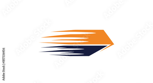 Abstract Geometric Design Representing Speed, Efficiency, and Modern Technological Progress