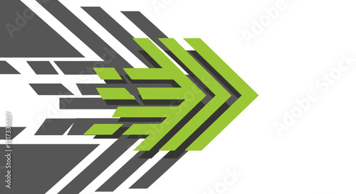 Abstract Geometric Design with Directional Arrow Symbol for Modern Creative Concepts